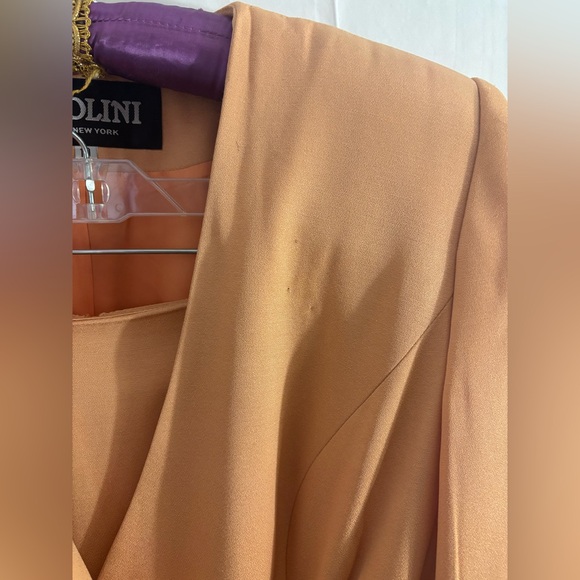 VTG Solini New York Peach Western Beaded Fringe Blazer/Skirt Set Size 10 - Picture 8 of 16